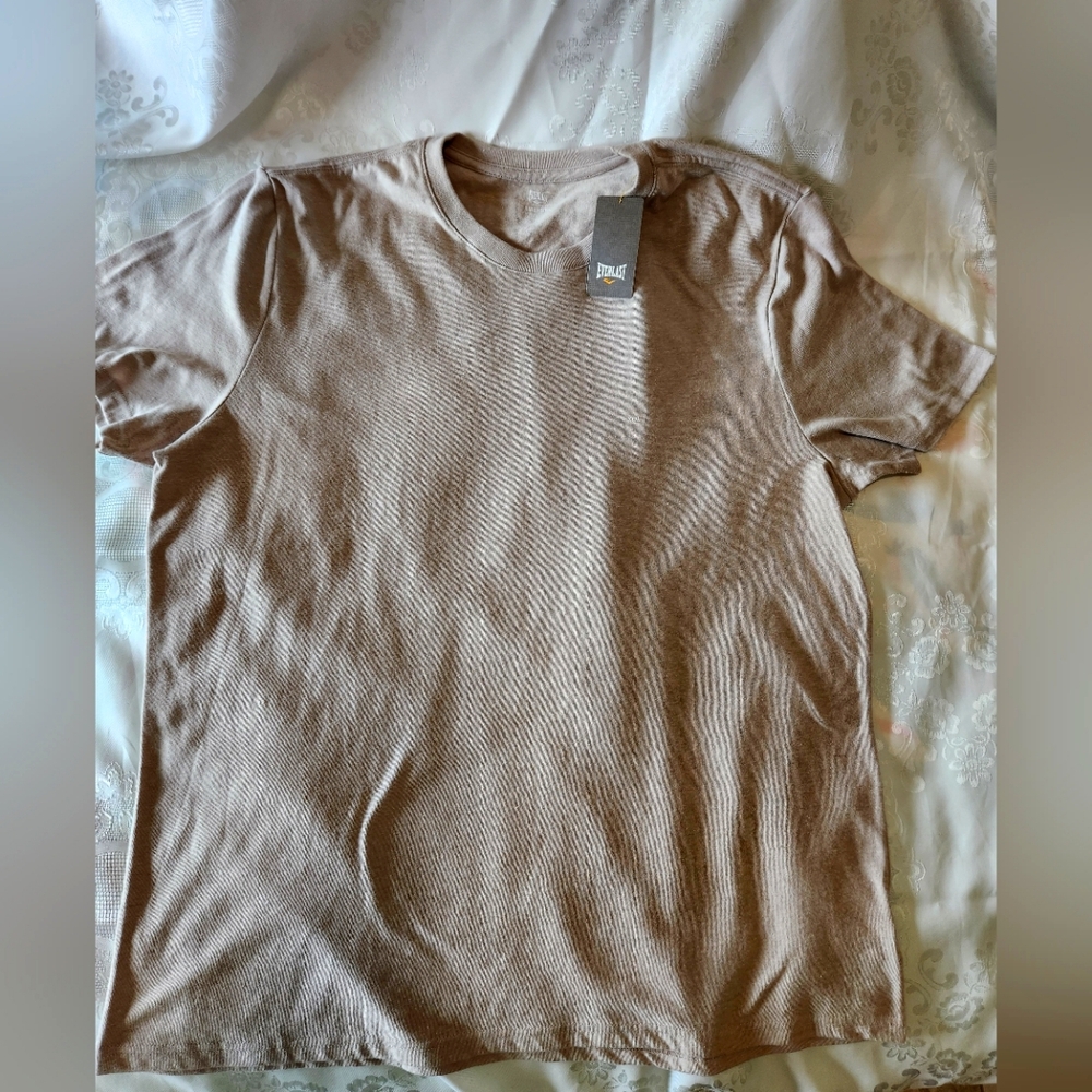 Mens Everlast Big Mens Crew Tee Shirt In Sandcastle Heather Sz XXXL NEW